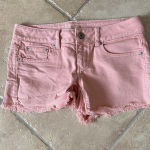 American Eagle Cutoff Pink Shorts Stretch